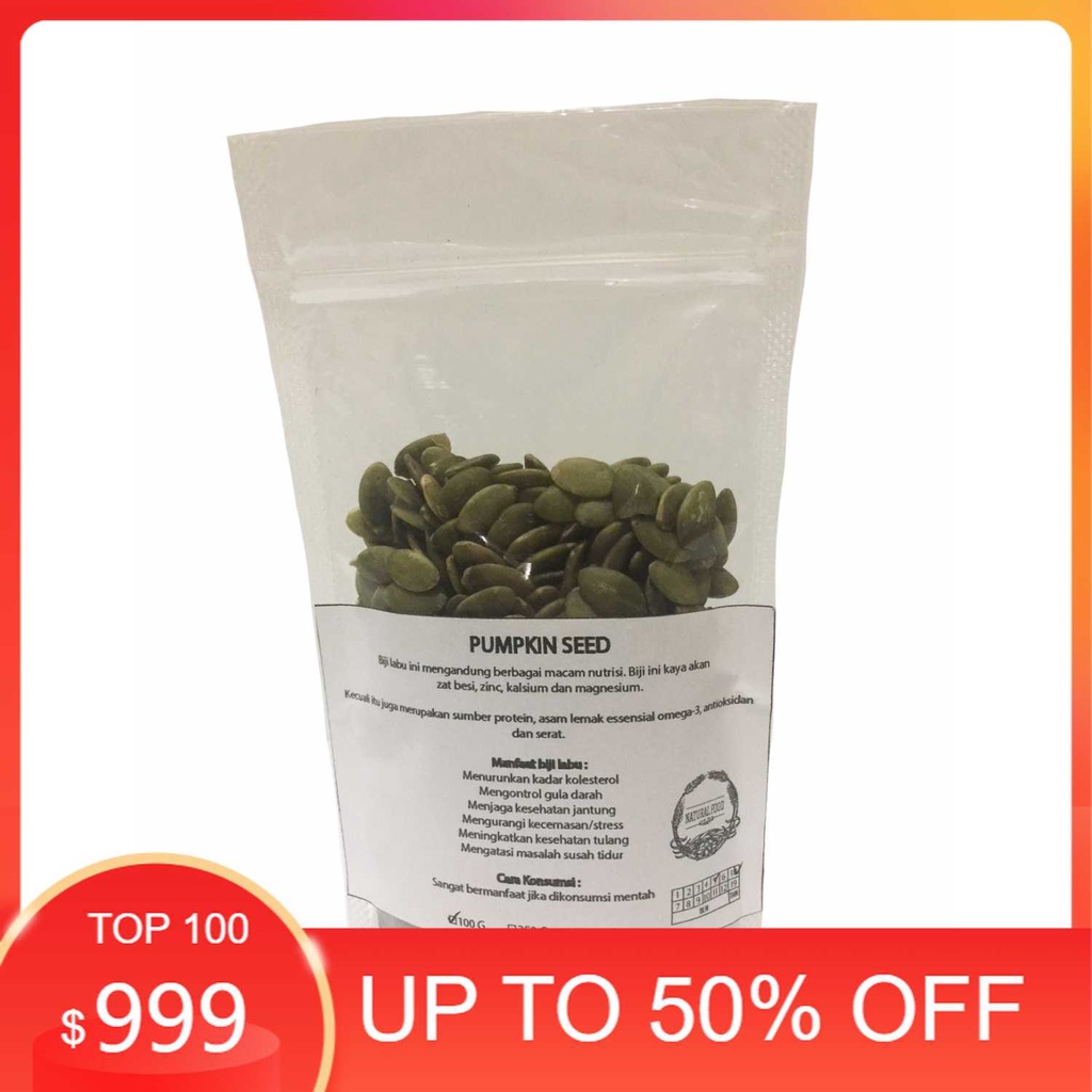 

Terlaris Pumkin Seed (Biji Labu) Panggang 100 gr