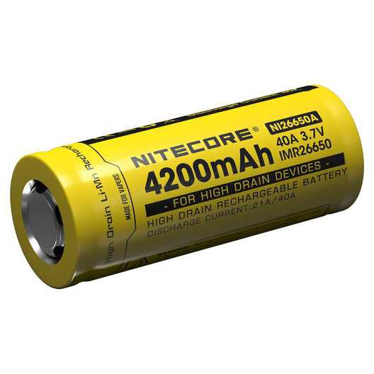 BATERAI 26650 4500MAH 40A 3.7V VAPE SENTER KAMERA ORIGINAL NITECORE 0512