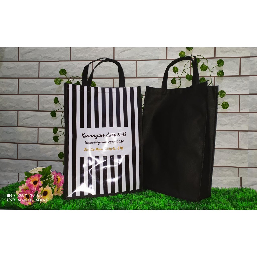 TAS SOUVENIR PERPISAHAN SEKOLAH / SAFA BANNER CUSTOM FOTO