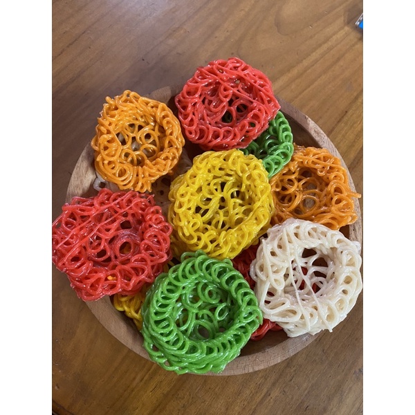 

kerupuk rantai warna