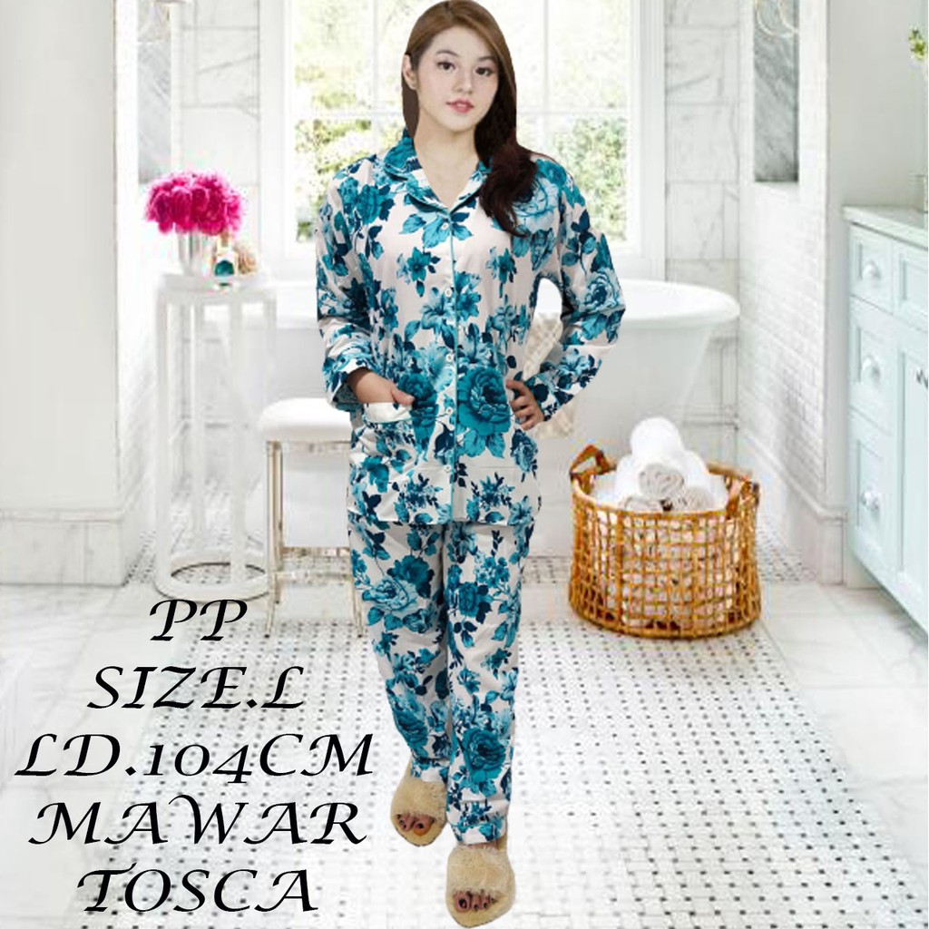 ISANNY PIYAMA SET PP SIZE L /EROPY POP CORN / BUNGA / SULTAN / READY