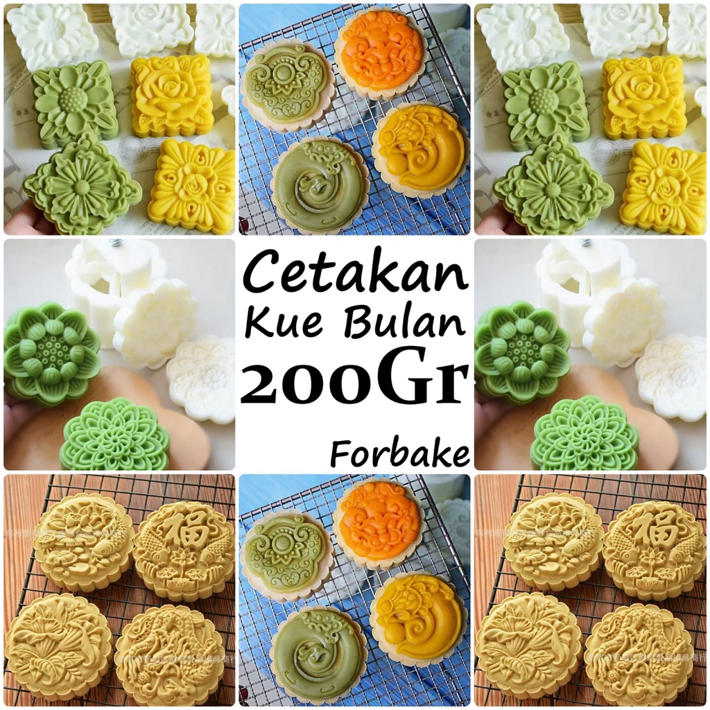 Cetakan Kue Bulan Moon Cake MoonCake Press Mold 200gr gram Cetakan Nastar