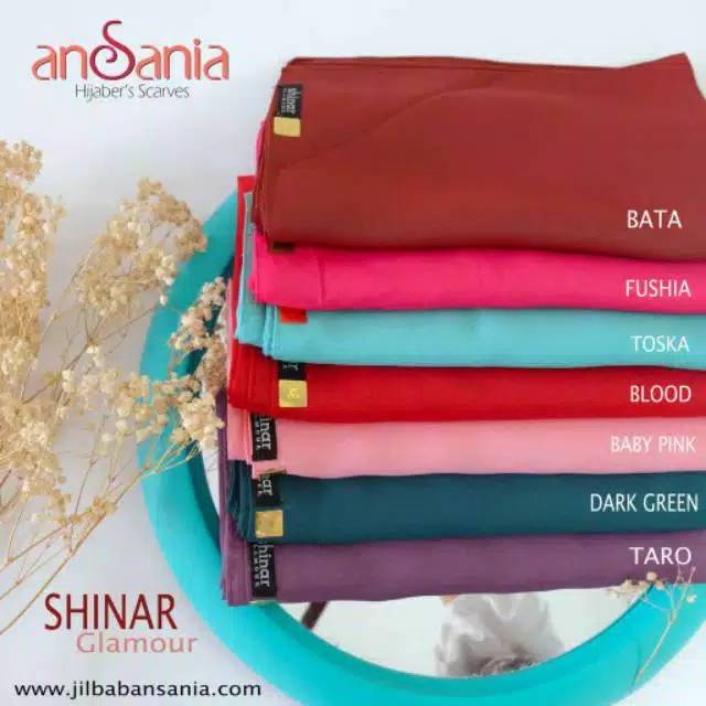 [ SIAP KIRIM ]  SEGIEMPAT SHINAR GLAMOUR ANSANIA GROSIR SERI WARNA 10PCS