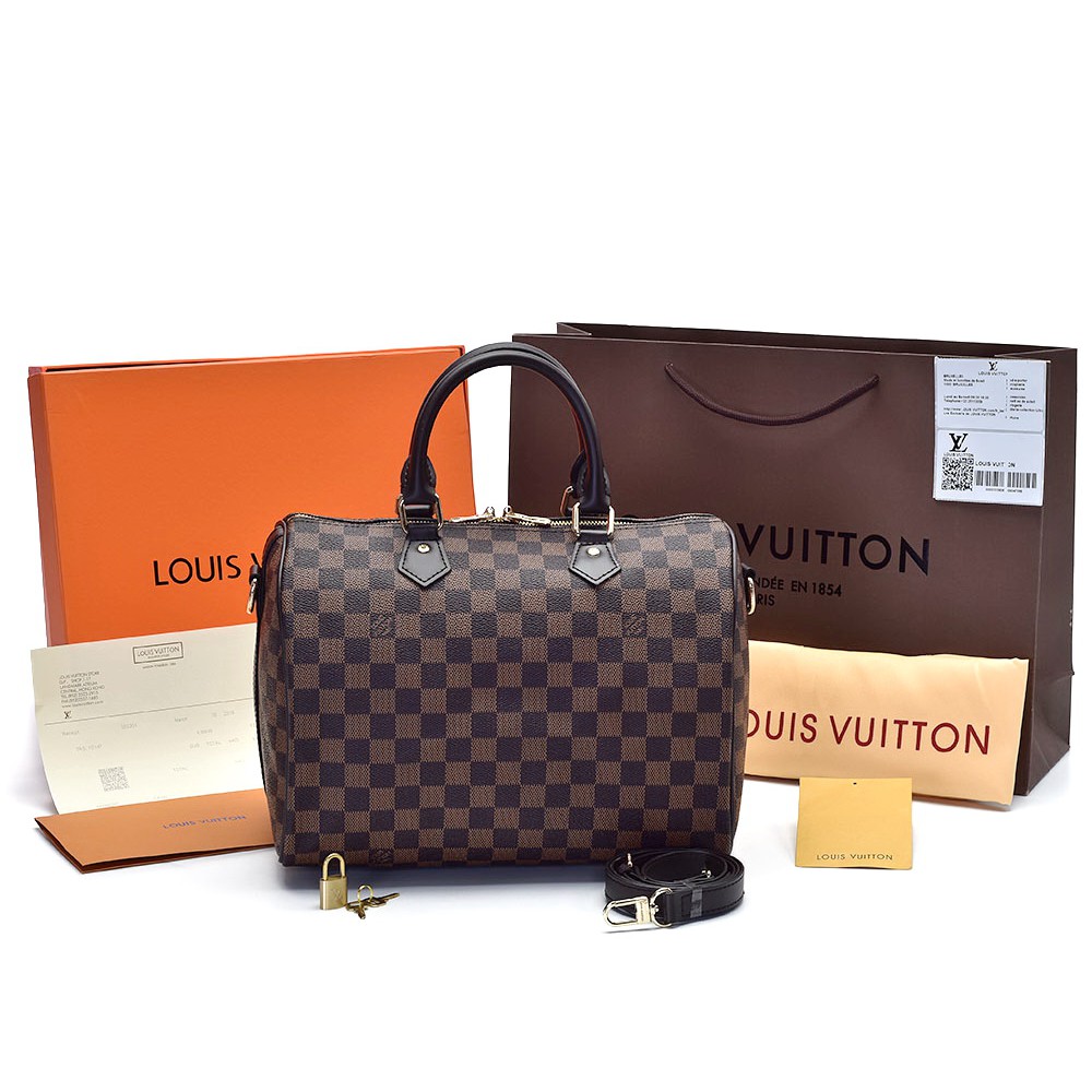 Tas LV Speedy 30 Bandouliere Canvas AB40391