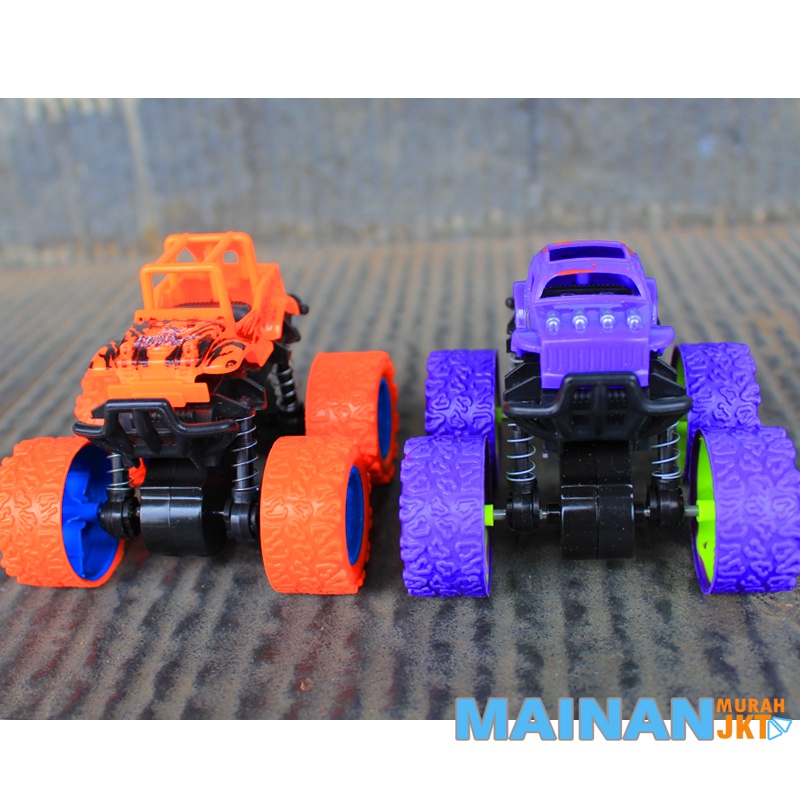 MAINANKEI MAINAN ANAK MURAH MOBIL JEEP STUNT MINI OFFROAD VEHICLE WJ1317 PULLBACK MONSTER TRUCK