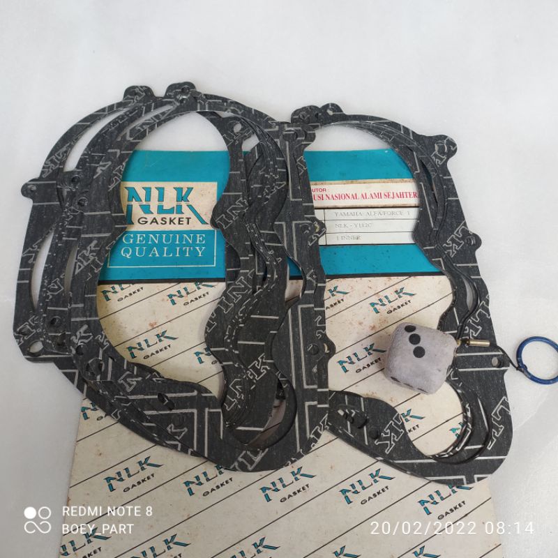 Paking Gasket blok kopling kanan alfa force1 f1z fiz f1zr fizr sigma nos