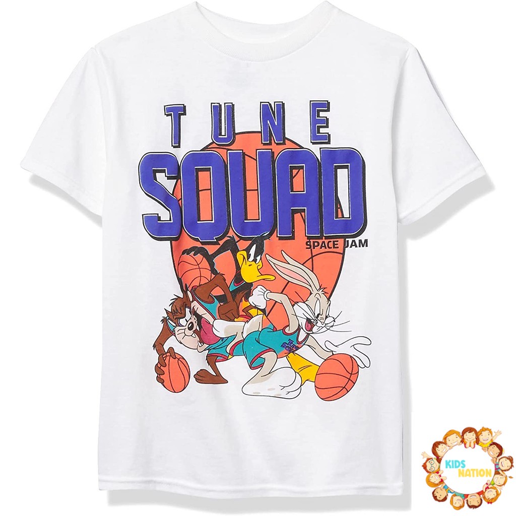 Baju anak space jam New Legacy Tune Squad Short Sleeve T-Shirt-Boys