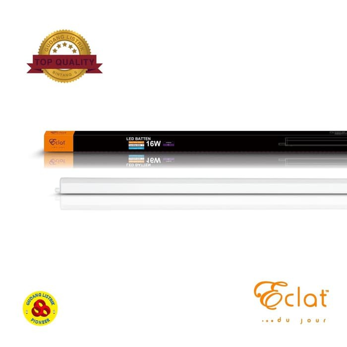 Eclat Lampu LED T5 Batten 16W Putih Setara T5 28W Neon 117cm 6500K