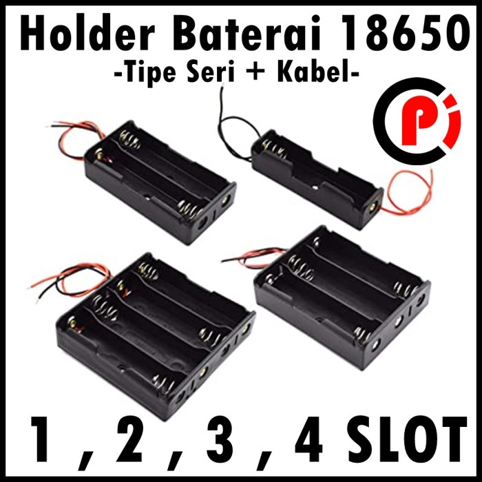 Holder Dudukan Baterai Case Untuk Tipe 18650 Model Seri 1S 2S 3S 4S