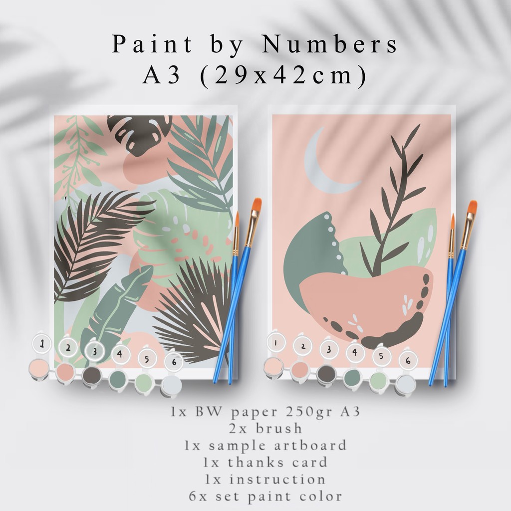 

Paint By Number Kit A3, Plant Series