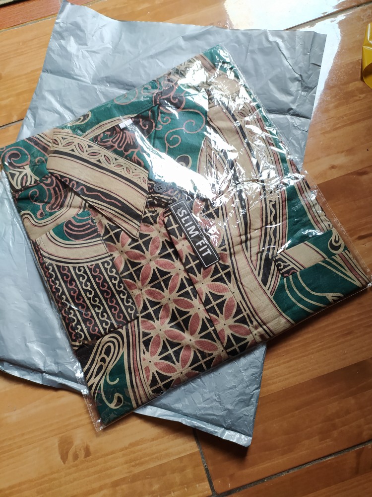 Kemeja Batik Slimfit Traditional Butik Top Brand //size Standar & Jumbo
