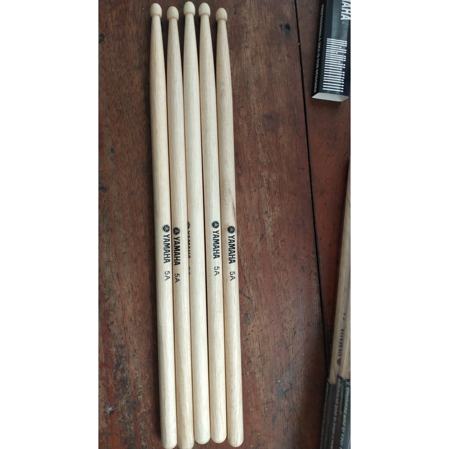 Stik Drum Yamaha 5A Stick Kayu Kuat Tahan Lama