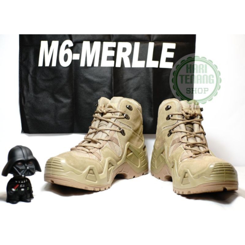 SEPATU BOOTS M6-MERLLE COKLAT SEPATU TACTICAL IMPORT/ SEPATU PRIA DAN WANITA