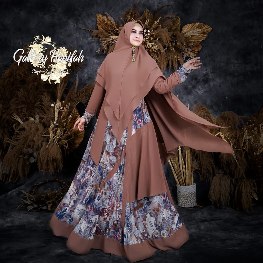 Gamis Syar'i Gamis Jumbo Gamis Wanita Bahan Ceruty Babydoll Armani