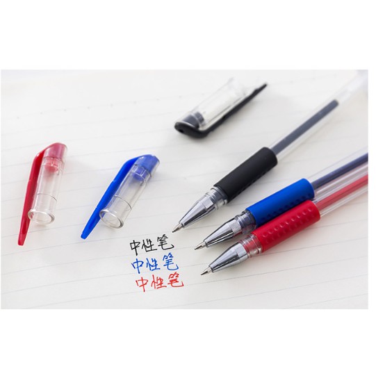 Pulpen Gel Warna Hitam Merah Biru / Bolpoin Gel / Ballpoint Gel Ink Pen / Bolpoint Gel / Alat Tulis Kantor / Alat Tulis Sekolah