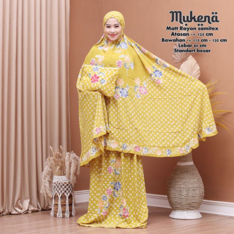 MUKENA BATIK PEKALONGAN CAP ENCIM JUMBO RAYON SAMITEX TERBARU