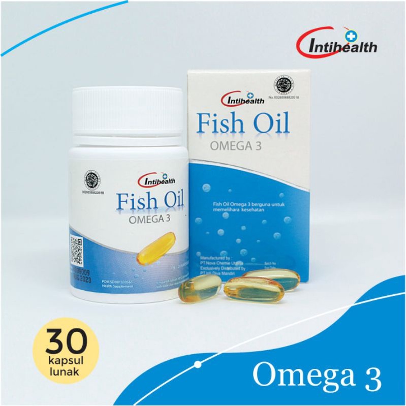 Intihealth Omega 3 Fish Oil isi 30 Kapsul