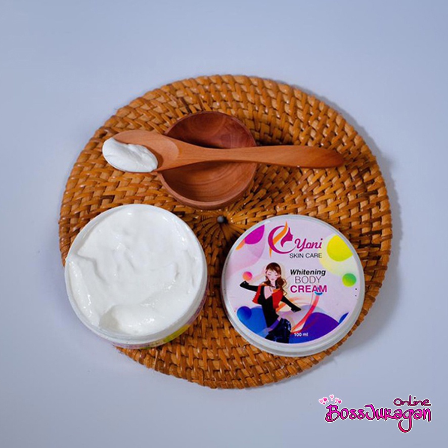 (BOSS) (BPOM) YONI Whitening Body Cream 100gr - Yoni Skin Care Whitening Body Cream/Lotion