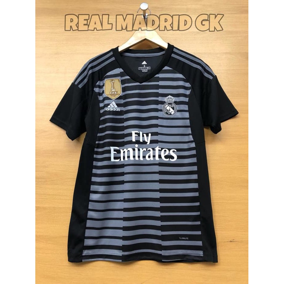 HITAM jersey real madrid GK (KIPER) gradeori 2018 2019