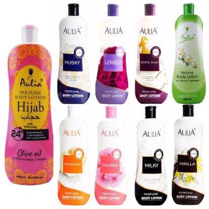 * NCC * Aulia Body Lotion Perfume Hand And Losion Tubuh Tidak Lengket Plus Whitening - Netto 600 ml