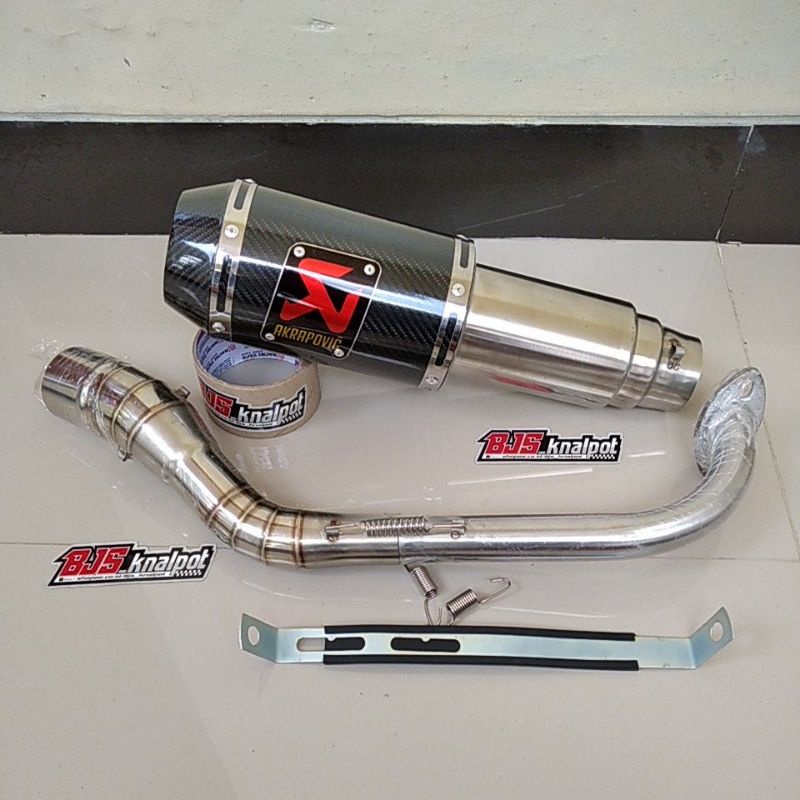 Knalpot akrapovic Nmax Aerox 155 Vario Beat street Scoopy new Xride mio soul Adv pcx Genio-Carbon - nmax