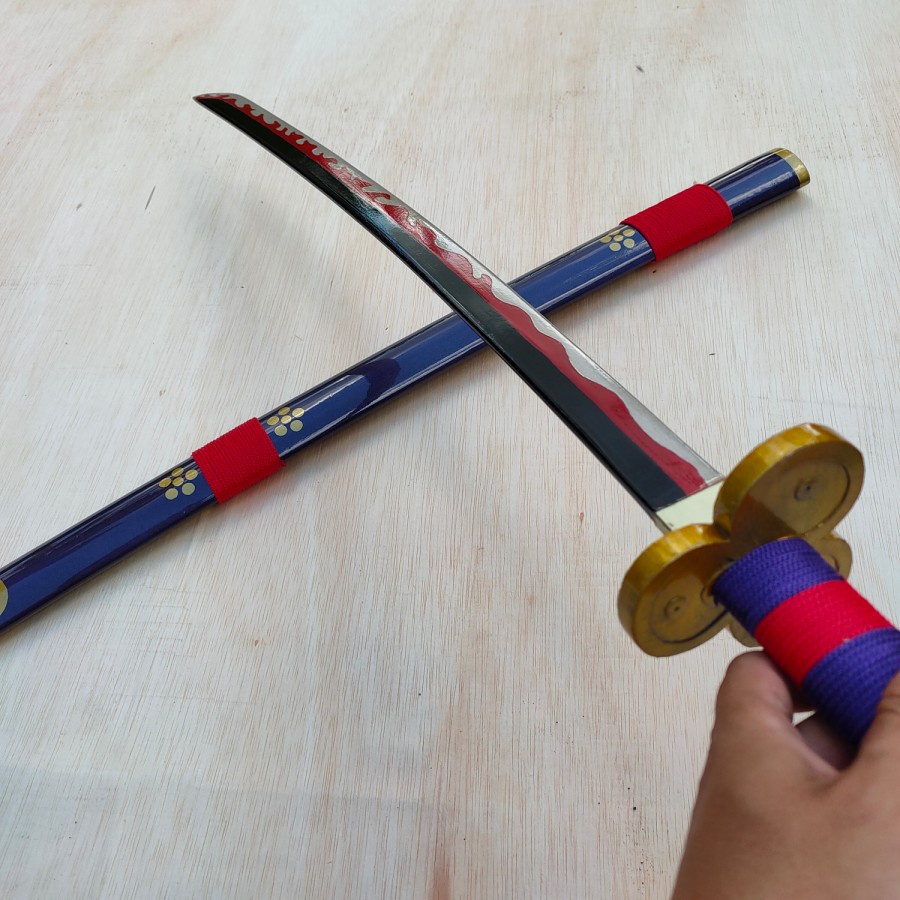 PEDANG ANIME ONE PIECE / PEDANG ZORO ENMA ONE PIECE COSPLAY ANIME COSPLAY SWORD