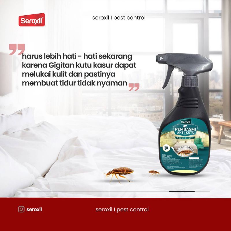 Seroxil Pembasmi Anti Tungau Kutu Kasur &amp; Kutu Busuk 450ml