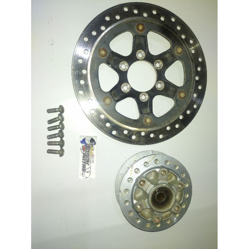 Tromol depan set piringan/disk tiger revo awal ori