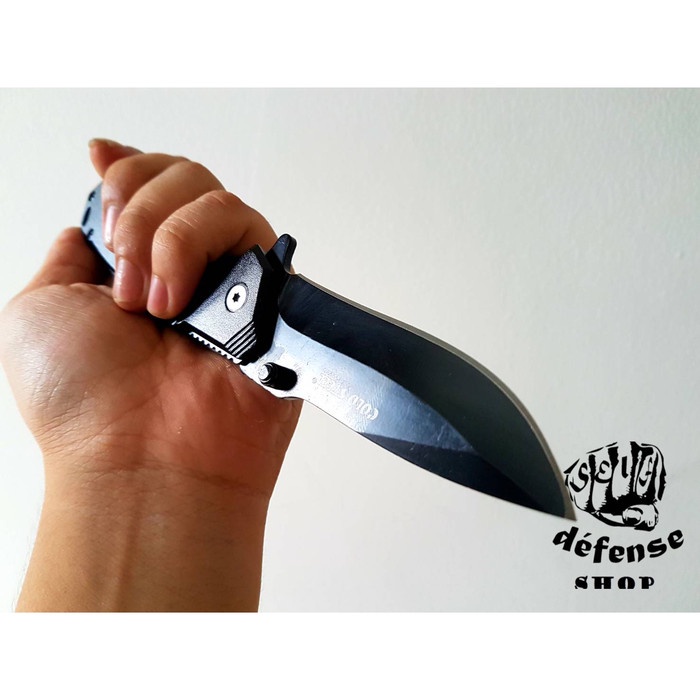 Multifungsi-Alat-Kit-Survival- Pisau Lipat Survival/Cold Steel Black Sable U.S.A "Self Defense Shop"