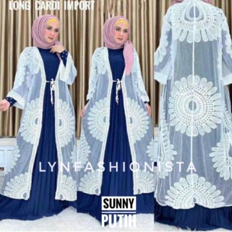 bohemin outer white (lace outer) (preloved)