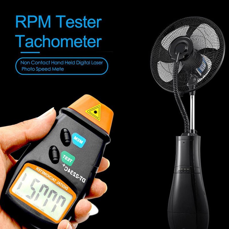 Tachometer LCD Digital Laser Photo RPM Meter Alat Pengukur Kecepatan