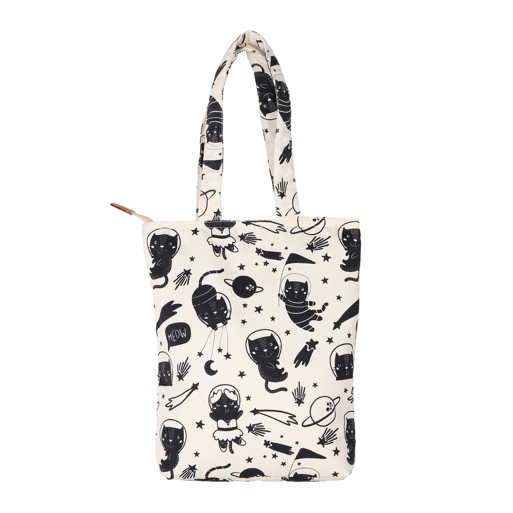 Tote Bag Kanvas Cat Stronauts