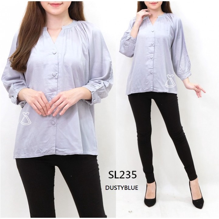 SL235 - Atasan Wanita Rayon Twill Korean Look