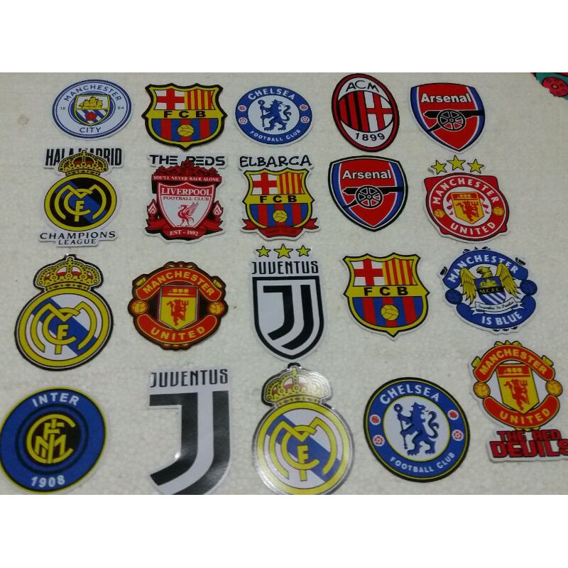 STIKER motor motif bola isi 10pcs