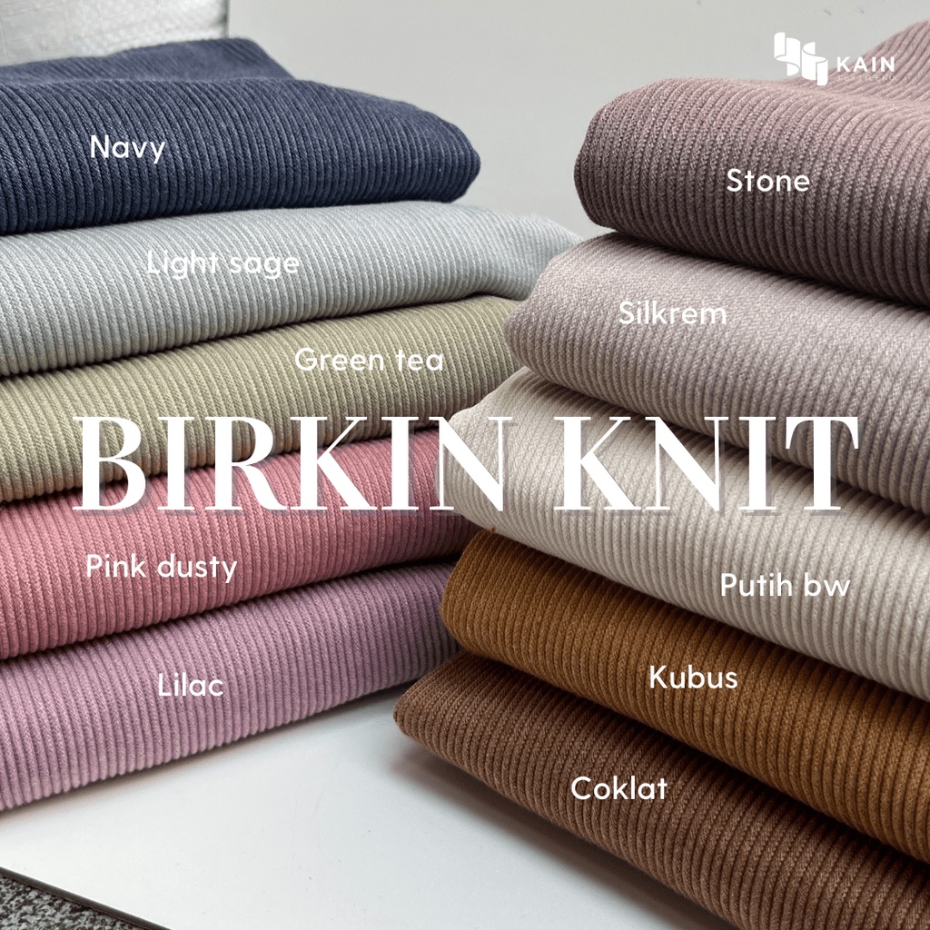 1 kg Bahan Kain Knitting Birkinn Knit
