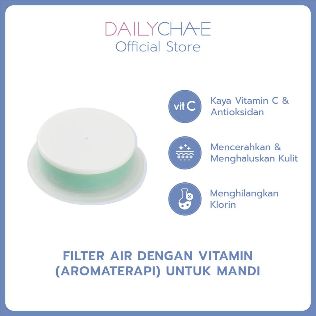 Daily Cha-E Vitamin Filter 70G - Penyaring Air dan Arometarapi untuk Shower