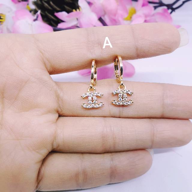 Anting permata. AX-01 xuping lapis mas permata AX-01