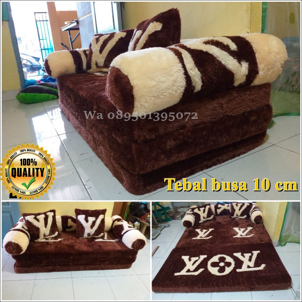 Kasur Bulu Rasfur Kasur Busa Lipat Inoac Kasur Sofa bed Bulu Rasfur Full Set Tebal Busa 10 cm