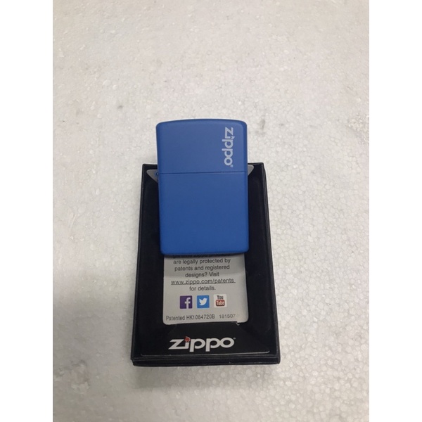 KOREK ZIPPO MATTE WARNA BIRU MUDA / ZIPPO ANTIK