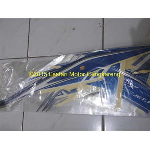 Stiker Motor / Stripping body Soul GT 2013 Putih Biru