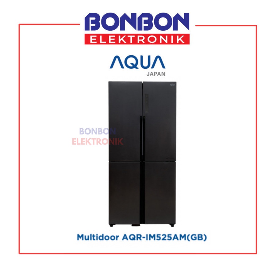 AQUA Kulkas 4 Pintu Side by Side Inverter AQR-IM525AM GB / IM525AMGB