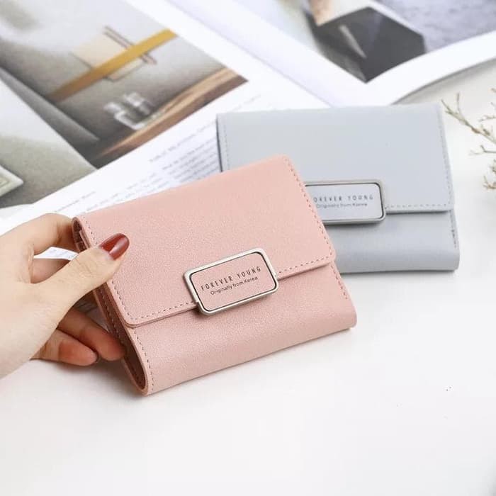 (COD) Dompet Lipat Wanita Dompet Kulit Wanita Fashion MALLSHOPPING