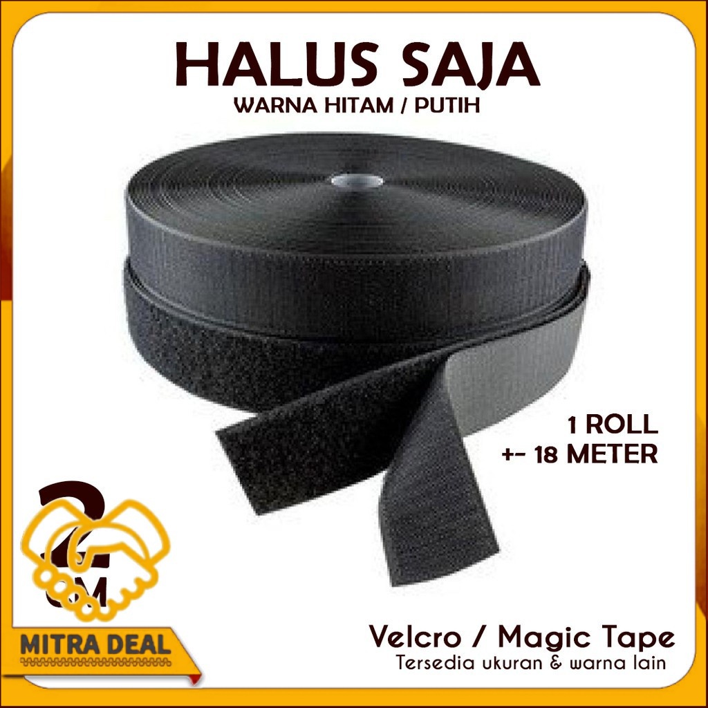 

[COD] VELCRO 2 CM MAGIC TAPE HALUS 18 METER
