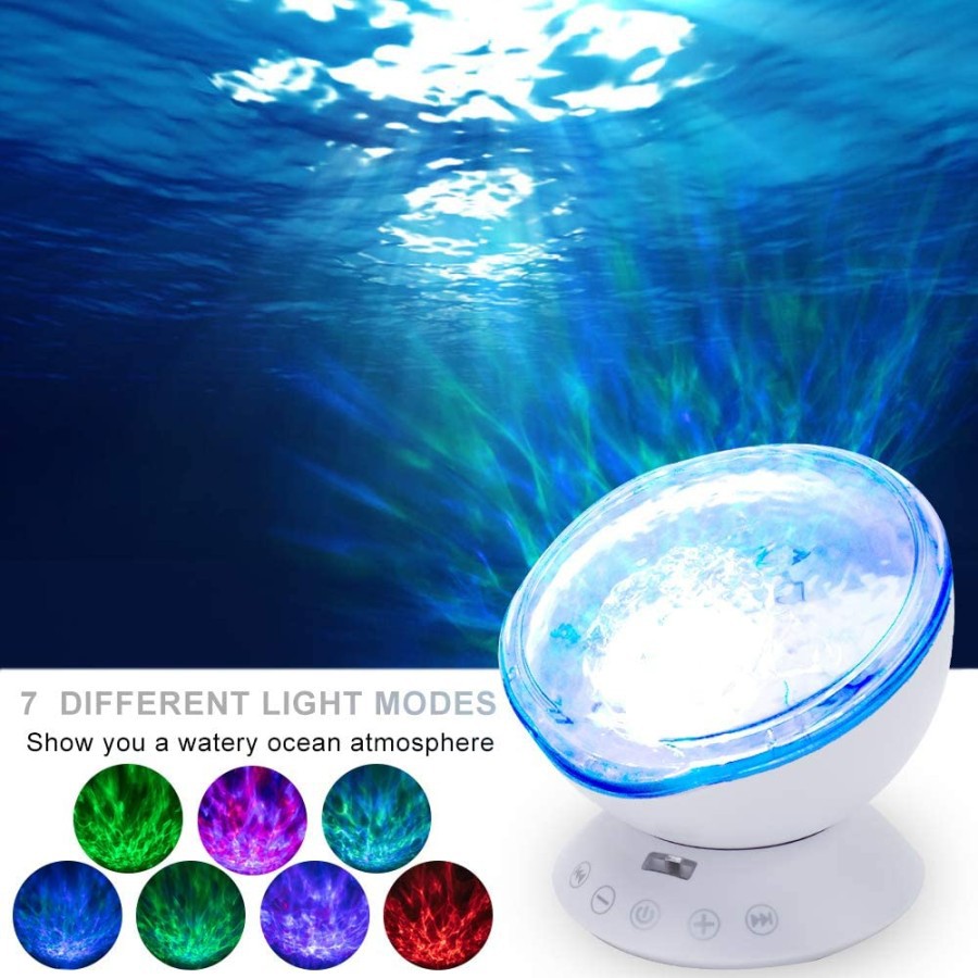 Ocean Waves Projector Lampu Tidur Proyektor Lampu Hias With Speaker