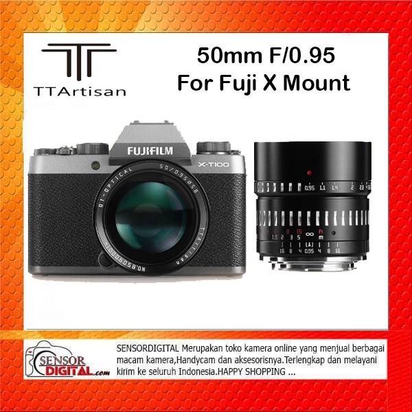 TTArtisan 50mm F0.95 F/0.95 For Fuji X - Mount Garansi Resmi