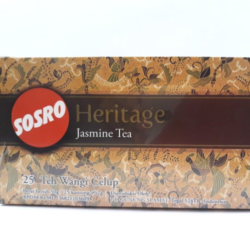 

TEH SOSORO HERITAGE MELATI & TEH HITAM 25 KANTONG 50G