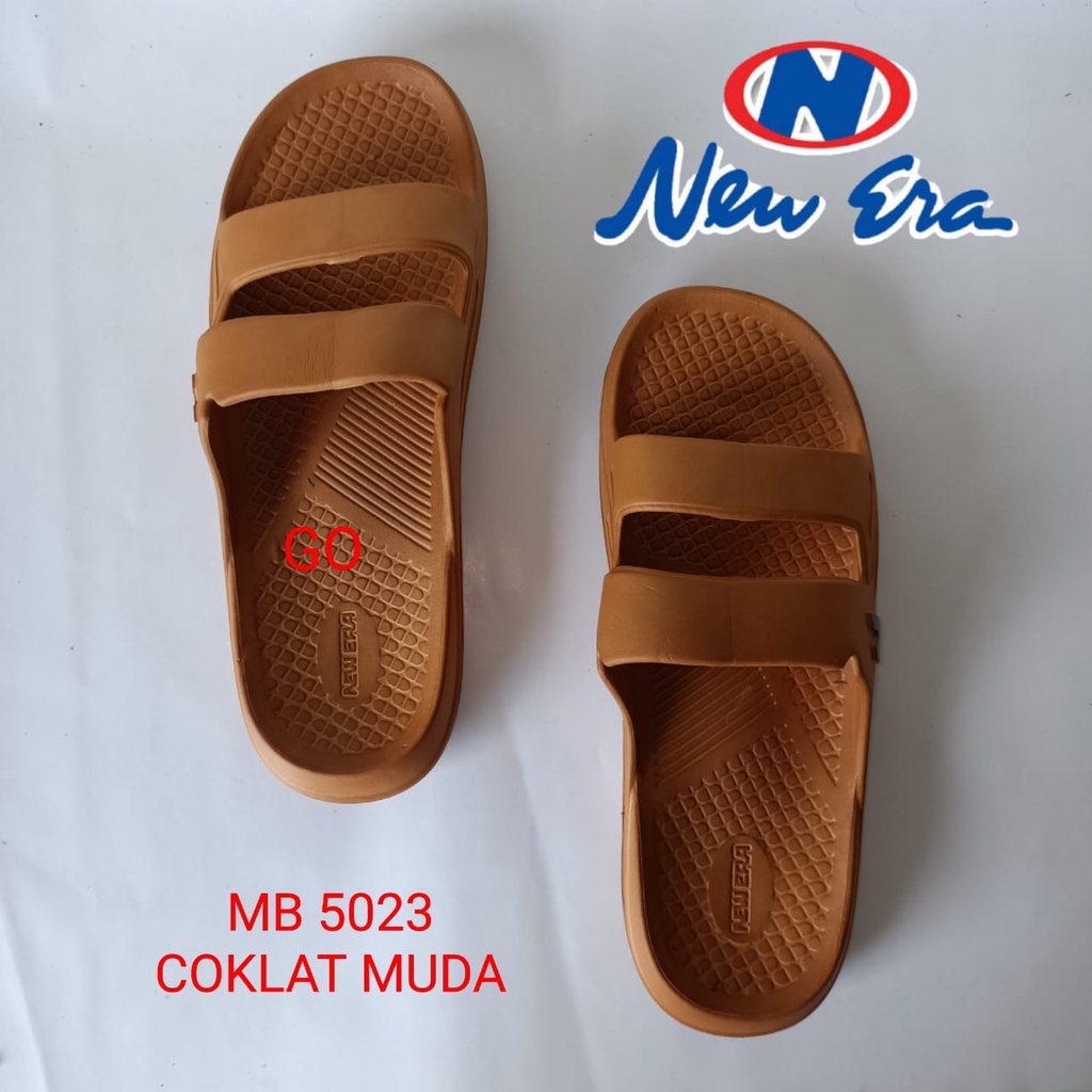 gof NEW ERA MB E 5023 Sandal Jepit Pria Polos Anti Slip Sandal Karet Pria Keren Terbaru Sandal Pria Murah