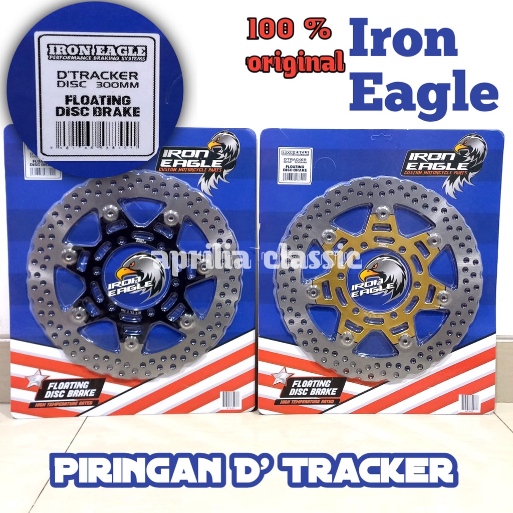 PIRINGAN CAKRAM DEPAN KLX 300MM DTRACKER FLOATING IMPORT IRON EAGLE
