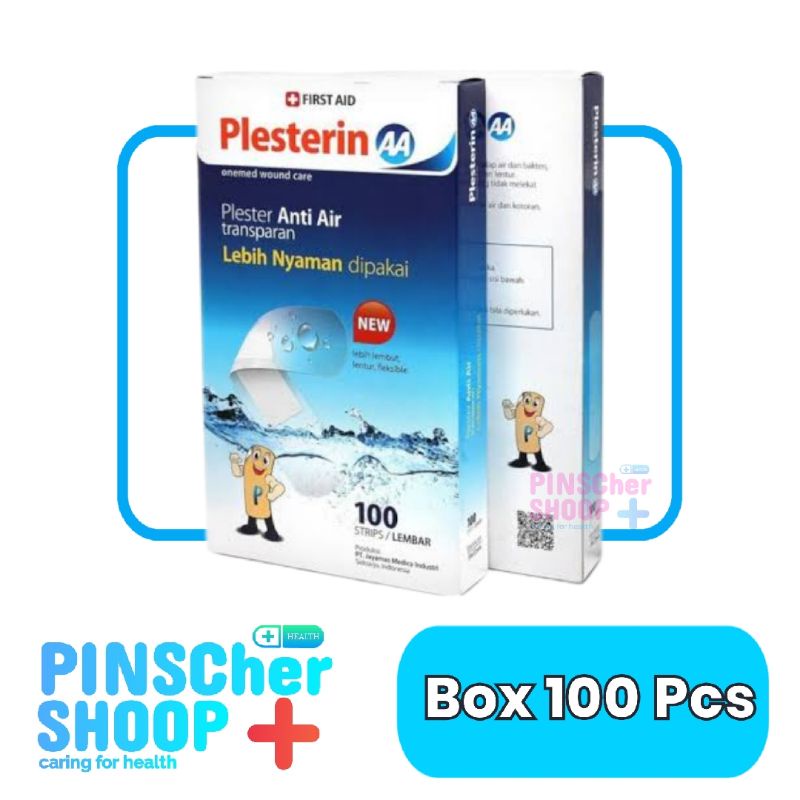 Plesterin AA OneMed Plester Luka Anti Air isi 100 Pcs / Box