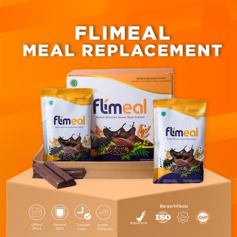 

FLIMEAL PAKET 4 BOX MINUMAN SEREAL SARAPAN SEHAT DIET